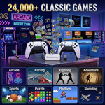 Maizic Smarthomes M15 Retro Game Console Stick | 24,000+ Built-in Games | 4K HDMI TV Gaming Console | 128GB TF Card | Dual 2.4G Wireless Controllers | Plug & Play | Multiplayer Classic Arcade Gaming System