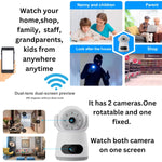 Astro Series by Maizic – Dual Lens 360° WiFi Cameras (Pack of 2) | Live View, AI Protection & Color Night Vision