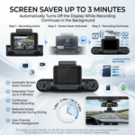 Maizic Smarthome DriveCam 4- Lens Dash Camera for Cars | Up to 1080P Full HD 4-Channel Recording | 180° Rotatable Camera | Front, Cabin & Rear Wide-Angle Coverage | G-Sensor | Smart Loop Recording | 2.0
