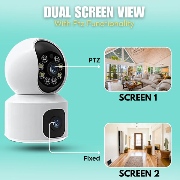 Maizic Supercam 10MP WiFi Home Security Camera – 360° PTZ Coverage | Color Night Vision | Smart Motion & Human Detection | 2-Way Talk