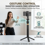 Maizic Smarthome Gimbal Camera G3 70-Inch AI Auto Face Tracking Tripod for Smartphone, 360° Rotation, Gesture Control, Gimbal Stabilizer & Selfie Stand for Live Streaming, Vlogging & Content Creation