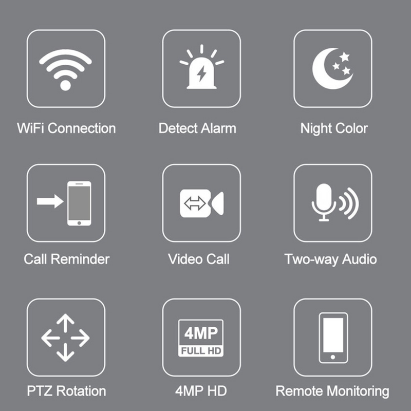 Maizic Smarthome 4MP Ultra Easy Single Click Video Calling WiFi Indoor Camera