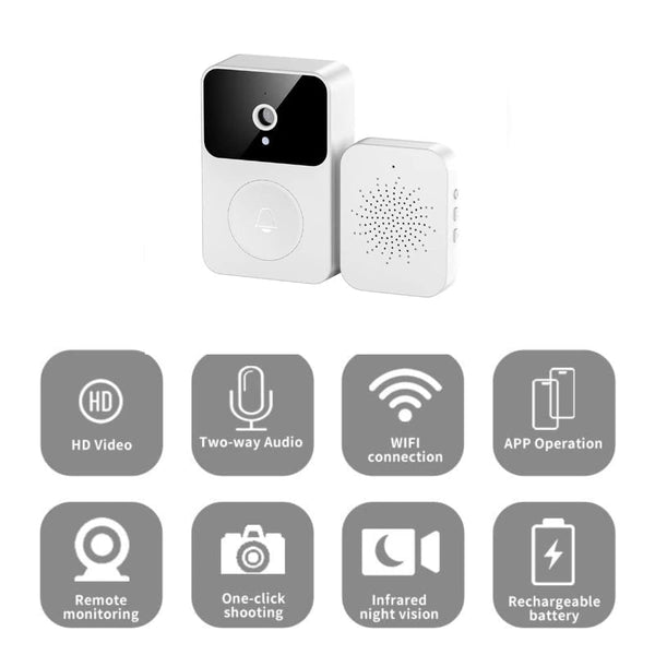 Maizic Smarthome 3MP Wi-Fi Smart Video Doorbell | Full HD Clarity, Night Vision, Motion Alerts, 2-Way Talk, Easy App Control & Installation