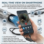 Maizic Smarthome 5.5mm Endoscope Inspection Camera for Android Phone | 6 Adjustable LED Lights | IP67 Waterproof | 2M Flexible Cable | USB Endoscopic Borescope Camera for Pipe, Drain, Engine, Wall & Underwater Inspection