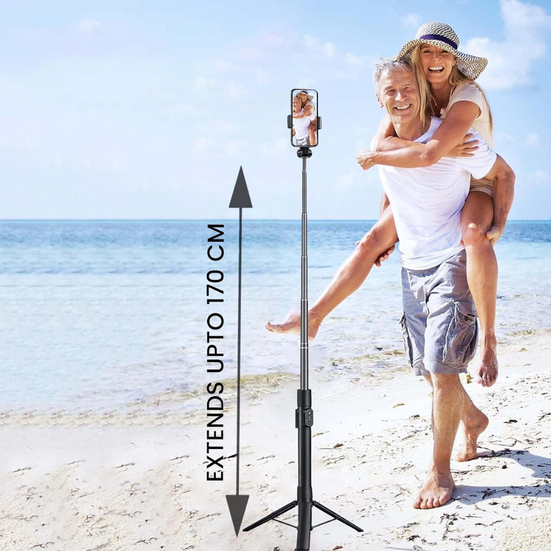 Maizic Smarthome 1 CreatorPod 11 70cm Selfie Stick Tripod with Bluetooth Remote, Reinforced Extendable Mobile Phone Stand for iPhone & Android, Vlogging, Reels, Selfies, Group Photos & Travel
