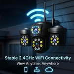 Maizic Smarthome Outdoor CCTV Camera 6K UHD | Triple Lens 5MP×3 | WiFi Camera for Home | Color Night Vision | Human Detection | 360° View | Waterproof Security Camera