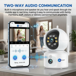 Maizic Smarthome PikaCam 8MP WiFi Indoor CCTV Camera for Home | 360° Pan & Tilt Security Camera | Color Night Vision, Motion Detection, Two-Way Audio, Mobile App Remote Access, Smart Home Camera