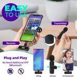 K8 Wireless Collar Mic Mini Omnidirectional Lapel Collar for iPhon&Android TypeC Microphone