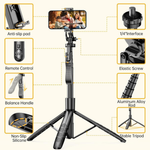 Maizic Smarthome CreatorPod 5 75-Inch Selfie Stick Tripod, 190cm Aluminum Tripod with 360° Ball Head, Detachable Bluetooth Remote & Phone Holder for iPhone, Android, GoPro, Vlogging, Reels & Travel