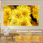 Square Android 11.0 Smart Projector, 1080P & 4K Support, 2X Brighter, 2.4G & 5G Wifi Support, Rotatable Design, Auto & 4D Keystone with Netflix, Prime etc, Support Airplay, Miracast, Mirror Screen, Compatible with Bluetooth Speaker