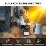 Maizic Smarthome Supercam TwinView 10MP Dual Lens Outdoor WiFi CCTV Camera | Watch Two Views at Once | 360° Pan Tilt + Fixed Lens | AI Human Detection | Full Color Night Vision | Two-Way Intercom | IP66 Waterproof