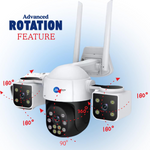 Maizic Smarthome Batman 4G Sim Based 8MP HD 3in1 Screen View CCTV Camera