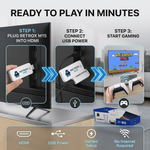 Maizic Smarthomes M15 Retro Game Console Stick | 24,000+ Built-in Games | 4K HDMI TV Gaming Console | 128GB TF Card | Dual 2.4G Wireless Controllers | Plug & Play | Multiplayer Classic Arcade Gaming System