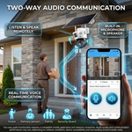 Maizic Smarthome Supercam 4G Solar CCTV Camera for Home & Office, 10MP (5MP+5MP) Dual Lens Outdoor Security Camera, Dual Screen View, AI Human Detection, Color Night Vision, Two-Way Audio, IP66 Waterproof