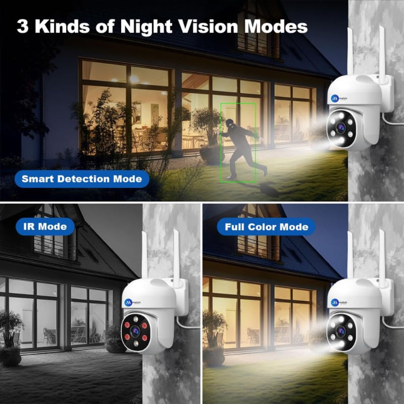Maizic Smarthome Ultracam 6MP Single Lens WiFi CCTV Camera | 360° Pan/Tilt, HD Image Sensor, Color Night Vision, 2-Way Audio, Motion Detection, NVR & ONVIF Compatible (Srihome Fox)