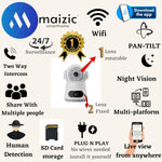 Astro Series by Maizic – Dual Lens 360° WiFi Cameras (Pack of 2) | Live View, AI Protection & Color Night Vision