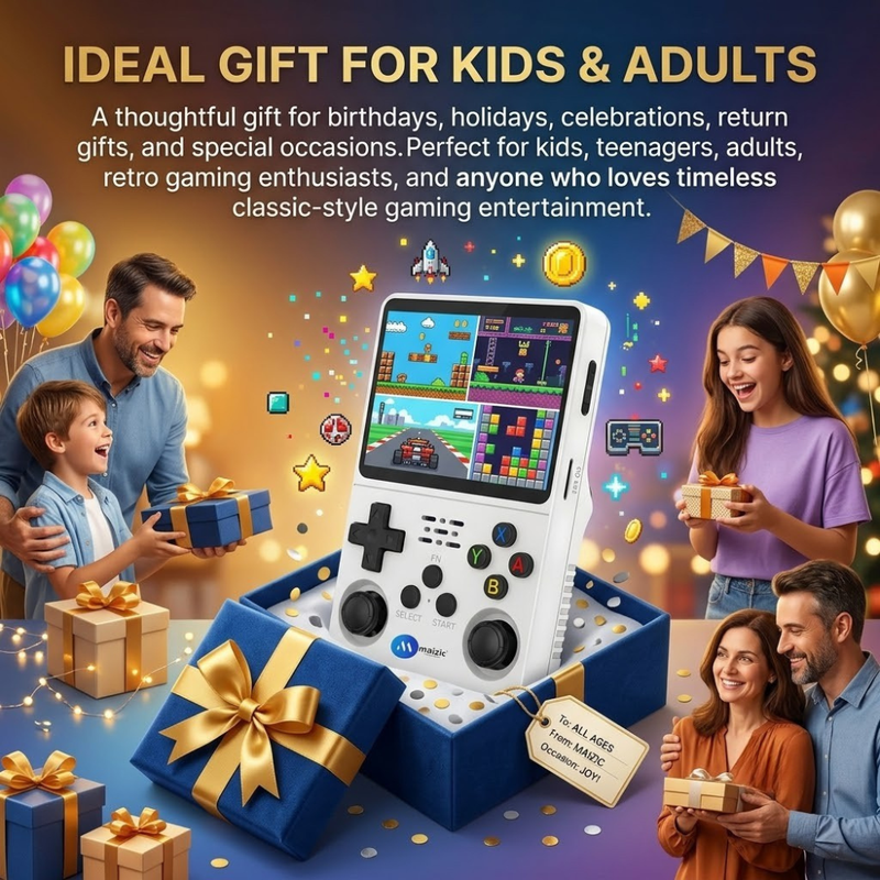 Maizic Smarthome R36S Retro Handheld Game Console for Kids & Adults | 3.5