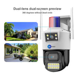 SuperCams 2K Dual Lens/Dual Screen WiFi IP Outdoor Camera