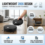 Maizic Smarthome Automatic Robot Vacuum Cleaner for Home | Powerful Suction, Smart Sweeping & Strong Dust Cleaning | Compact Robotic Floor Cleaner for Tiles, Marble & Hard Floors | One-Touch Operation