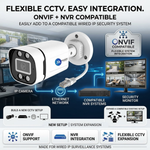 Maizic Smarthome 8MP Outdoor Bullet Wired IP CCTV Camera for Home & Office | Ethernet Security Camera with Built-in Audio, Starlight Night Vision, ONVIF & NVR Compatible, Waterproof