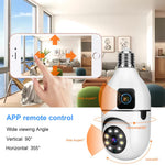 Supercams 2-in-1 Dual Lens Dual Screen Bulb 4MP Wi-Fi Wireless Camera