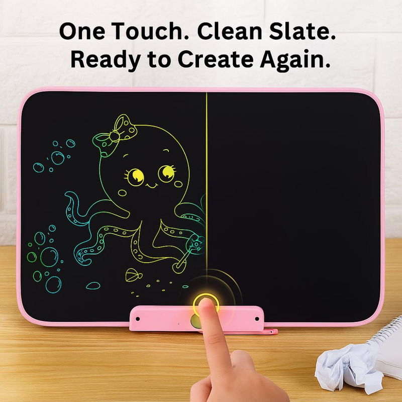 21-inch LCD writing tablet with stylus – perfect for kids and adults. Eco-friendly, eye-safe, and portable digital board for drawing, handwriting & note-taking.