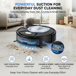Maizic Smarthome SweepX 1 Robot Vacuum Cleaner for Home, 2-in-1 Automatic Sweeping, Vacuuming & Powerful Suction, Water Spray Function, Compact Floor Cleaning Robot for Tiles & Marble