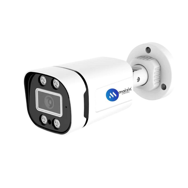 Maizic Smarthome 8MP Outdoor Bullet Wired IP CCTV Camera for Home & Office | Ethernet Security Camera with Built-in Audio, Starlight Night Vision, ONVIF & NVR Compatible, Waterproof
