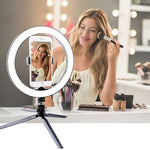 Maizic 12 Inch Ring Light with Tripod | 3 Light Modes | USB Type-A LED Ring light\ Studio light for Makeup, Photography, YouTube & Live Streaming