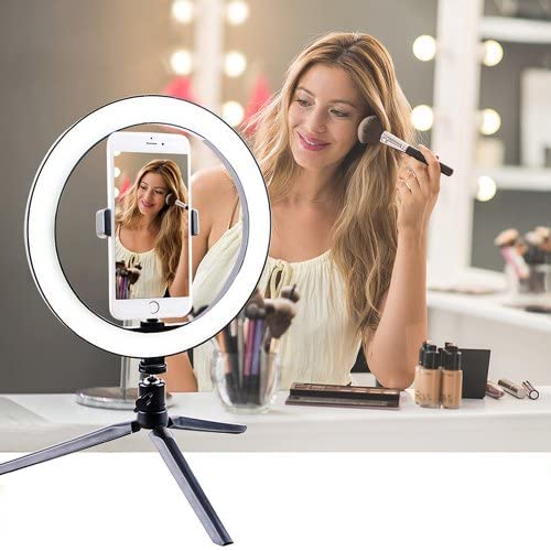Maizic 12 Inch Ring Light with Tripod Light Modes USB Type-A