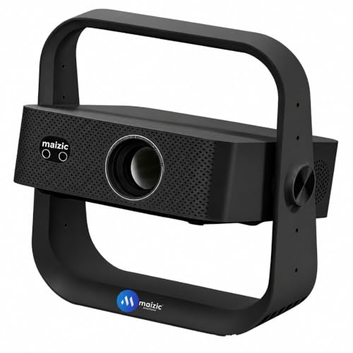Maizic Smarthome Lumora Native 1080P FHD Smart AI Projector | Fully Automatic Auto Focus & Keystone | 15000 Lumens | Android Projector with HDMI ARC & BT Voice Remote | Portable Home Theater (Black)