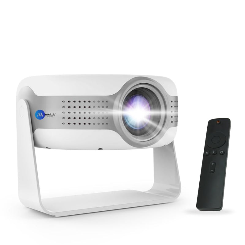 Maizic Smarthome Tej XL Native 4K Smart LED Projector | 10000 Lumens | Up to 300” Screen | Android 12 | WiFi 6 & BT 5 | Auto Keystone & Electronic Focus | Miracast | Built-in Netflix, Play Store