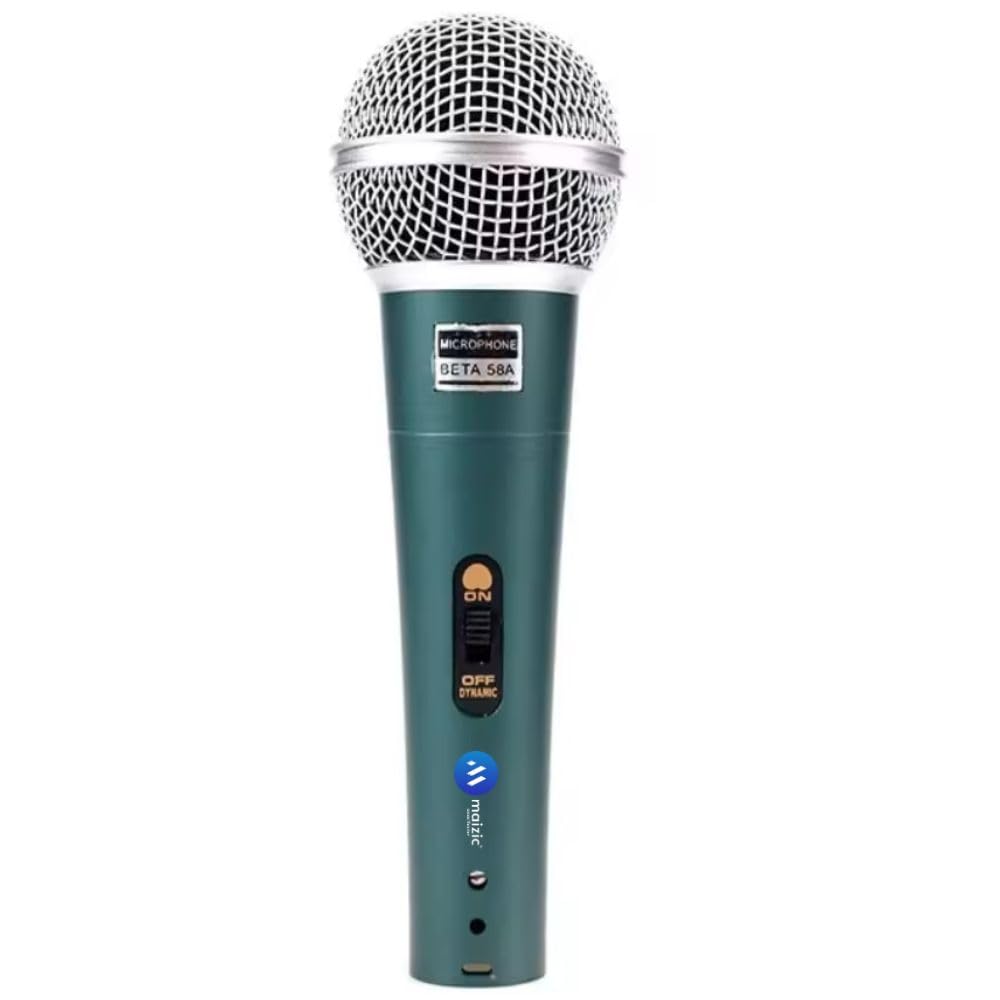 Maizic BETA 58A Professional Condenser Microphone | Uni-Directional Mic for Mobile & DSLR | TRS & TRRS Cable Included | Clear Studio-Quality Sound