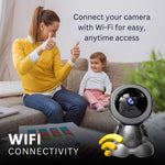 Maizic Smarthome 3MP WiFi CCTV Camera (Pack of 2) | 360° View, AI Human Detection, Color Night Vision, Motion Tracking | Indoor & Outdoor Home Security