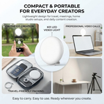 Maizic Smarthome K01 LED Video Light for Mobile, Camera & Laptop | 3 Modes Dimmable Clip-On Fill Light, 1000mAh Rechargeable Battery, 4.5W Type-C Charging for Selfies, YouTube, Vlogging & Photography