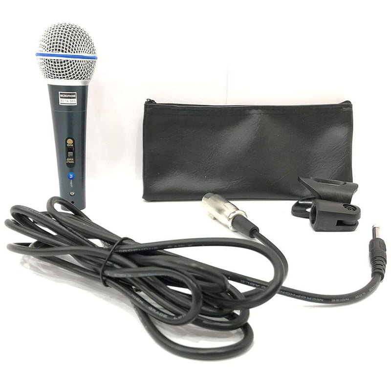 Maizic BETA 58A Professional Condenser Microphone | Uni-Directional Mic for Mobile & DSLR | TRS & TRRS Cable Included | Clear Studio-Quality Sound