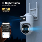 Maizic Smarthome Supercam Syno WiFi CCTV Camera 4 MP+ 4 MP Full HD Home Security Smart Camera, 360 Degree Coverage, Night Vision, Two-Way Audio, Mobile App, Cloud & SD Card Recording