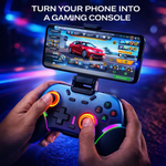 Maizic Smarthome Play X9 Wireless Bluetooth Gaming Controller | Dual Vibration, 6-Axis Gyroscope, RGB LED Joystick, 800mAh Battery| Compatible with Android, iOS, Windows PC, P3, P4 & Switch