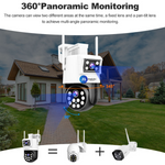 Maizic Smarthome 360° Ultra 2k Resolution 6+6MP Full HD Pan/Tilt WiFi CCTV Outdoor Camera, Compatible with Nvr & Onvif