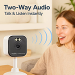 Maizic Smarthome Kyron CubeCam 3MP UHD WiFi Indoor CCTV Camera | Manual 360° Rotate | Color Night Vision | AI Human Detection | Two-Way Audio | Multi-User Access