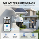 Maizic Smarthome Black Bull Solar 4G SIM CCTV Camera | 3MP Full HD Outdoor Wireless Security Camera | Solar Powered | Color Night Vision | Motion Detection | 2-Way Talk | IP66 Waterproof | Live Remote Monitoring