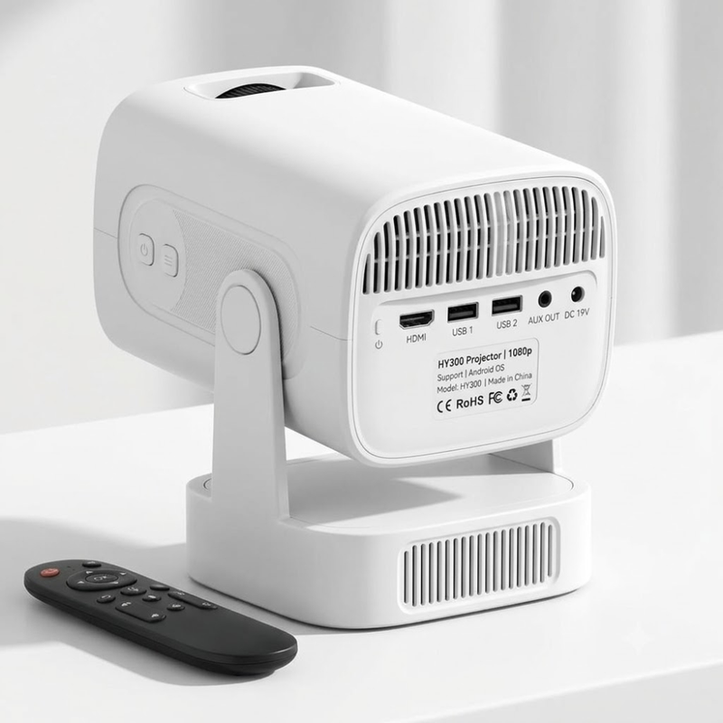 Maizic Smarthome CineGo Max View Smart LED Projector | Native 1080P Full HD | 4K Support | 14000 Lumens | Short Throw Projection | WiFi 6 & Bluetooth 5.4 | Android OS | Auto Focus & Auto Keystone | Netflix, Prime Video & Hotstar