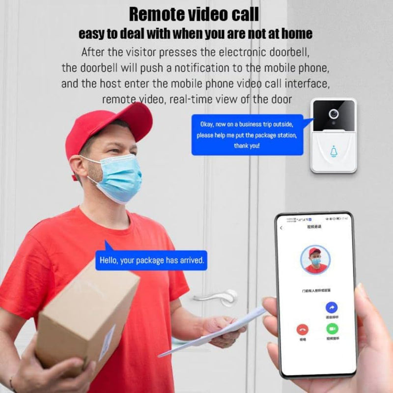 Maizic Smarthome 3MP Wi-Fi Smart Video Doorbell | Full HD Clarity, Night Vision, Motion Alerts, 2-Way Talk, Easy App Control & Installation