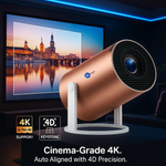 Rose 2X Smart Projector – Android 13.0, 950S Chip, Native 800P, 1080p & 4K Support, 4D Auto Keystone, Netflix & Prime Preloaded, WiFi, Bluetooth, Screen Mirroring, Home Theater