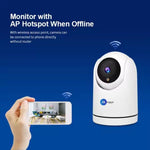 Maizic Ultracam Aura 5MP WiFi CCTV Camera | 360° Indoor Security Cam with Color Night Vision, Motion Detection, 2-Way Audio, Multi-User App Access & 128GB SD Card Support