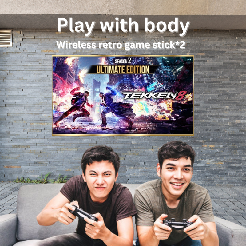 Maizic Smarthomes M15 Retro 2.4G Wireless Game Console – Dual Controllers, HDMI Output, 128GB TF Support, USB & Micro USB, Multilingual System, Plug & Play TV Gaming for Kids & Adults, 24000 Games