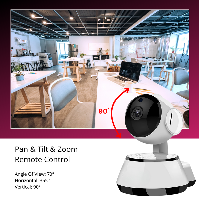 Maizic Smarthome 3 MP Wi-Fi Night Vision, Two Way Communication, PTZ Indoor Camera