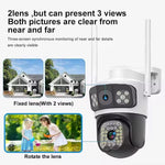 Maizic IRIS Max Dual Lens 5+5MP CCTV | Bullet + 360° PTZ | Color Night Vision | WiFi Outdoor Camera with Motion Detection & IP66 Waterproofing