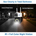 Maizic Smarthome Mini SuperCam 36IR Dual Lens 5MP+5MP WiFi Outdoor CCTV Camera | Dual Screen View | Color Night Vision | AI Human Detection | 2-Way Talk | ONVIF Support