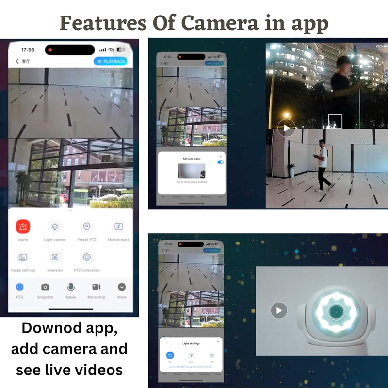 Astro Series by Maizic – Dual Lens 360° WiFi Cameras (Pack of 2) | Live View, AI Protection & Color Night Vision